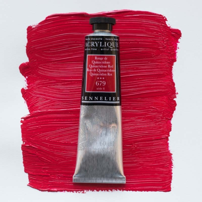 Sennelier Extra-Fine Artists' Acrylics 679 Quinacridone Red Series 4 60Ml Tube