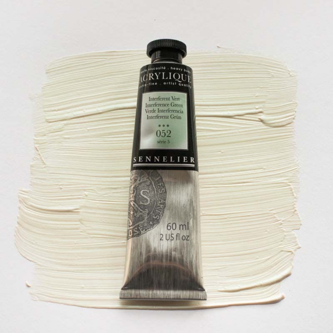 Sennelier Extra-Fine Artists' Acrylics 052 Interference Green Series 5 60Ml Tube