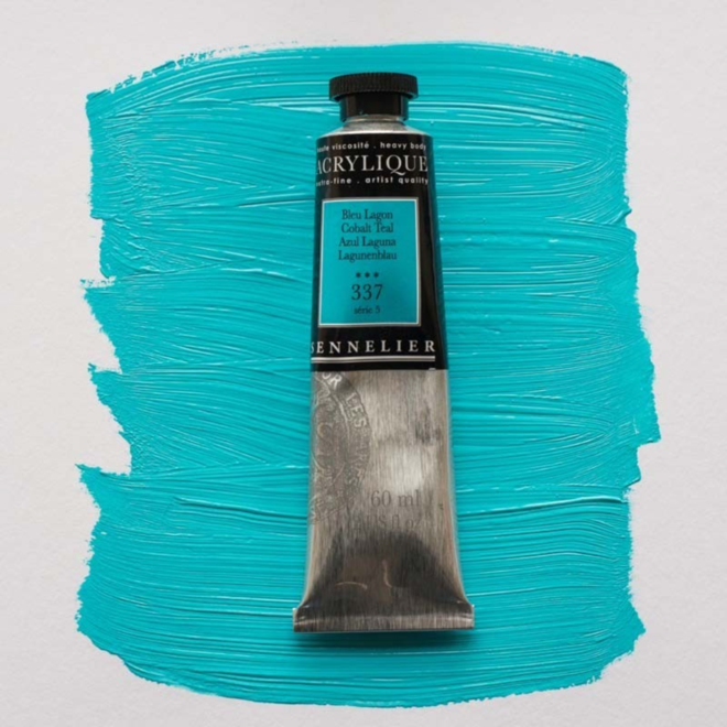 Sennelier Extra-Fine Artists' Acrylics 337 Cobalt Teal Series 5 60Ml Tube