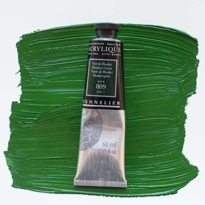 Sennelier Extra-Fine Artists' Acrylics 809 Hookers Green Series 5 60Ml Tube