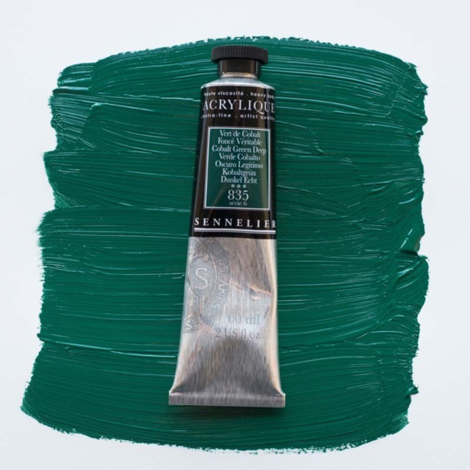 Sennelier Extra-Fine Artists' Acrylics 835 Cobalt Green Deep Series 6 60Ml Tube