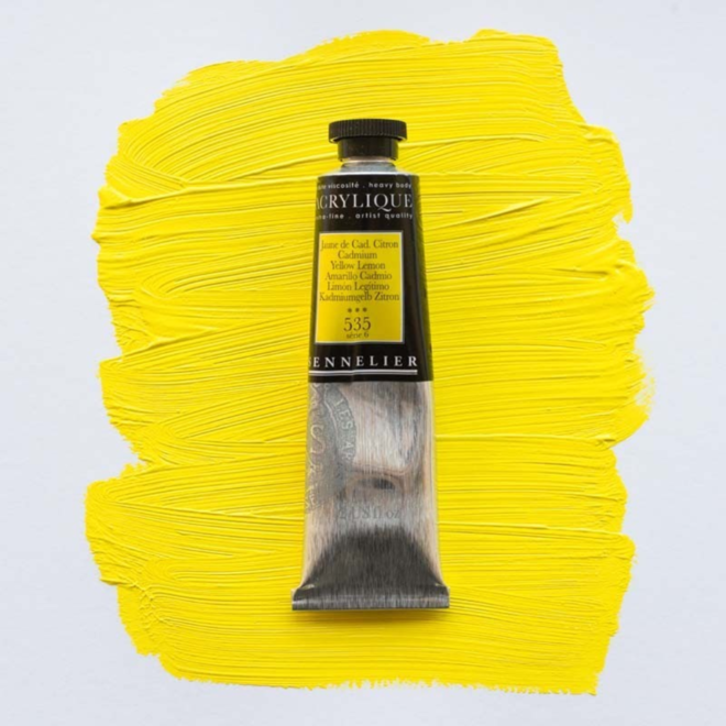 Sennelier Extra-Fine Artists' Acrylics 535 Cadmium Yellow Lemon Series 6 60Ml Tube