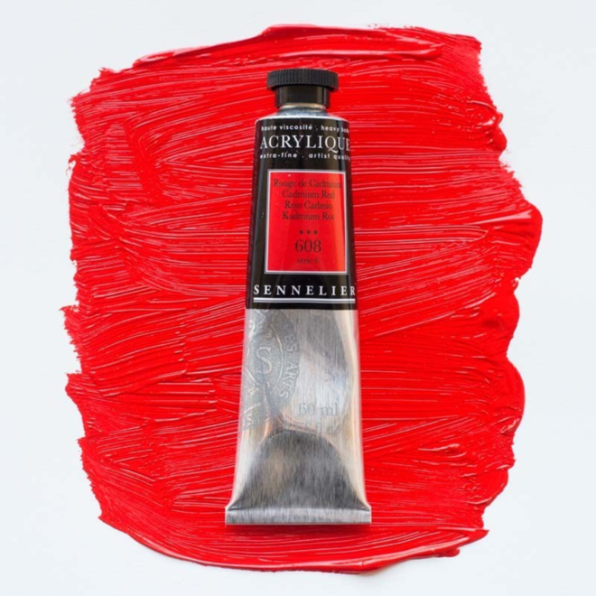 Sennelier Extra-Fine Artists' Acrylics 608 Cadmium Red Series 6 60Ml Tube