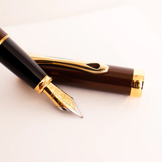 Diplomat Excellence A2 Fountain Pen Marrakesh Brown Gold Fine