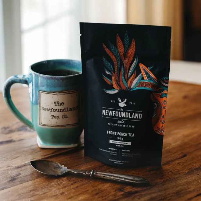 Newfoundland Tea Company: Large 100g Tea - Front Porch Tea: Sherman Downey's Blend
