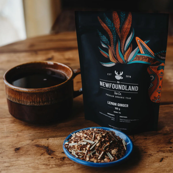 Newfoundland Tea Company: Large 100g Tea - Lemon Ginger Rooibos
