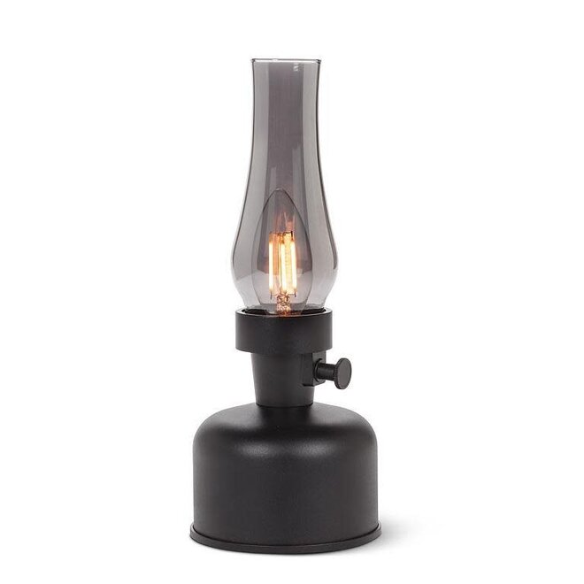 Black/Lustre 10.5" Lamplite Indoor/Outdoor LED Lantern