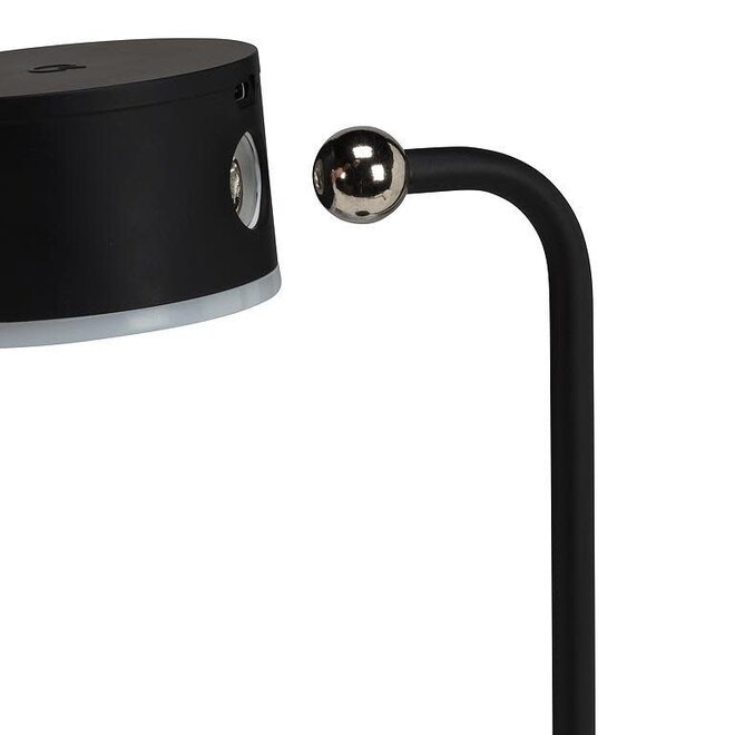 Matte Black Poplite 4 Piece Drum Magnet LED Lamp