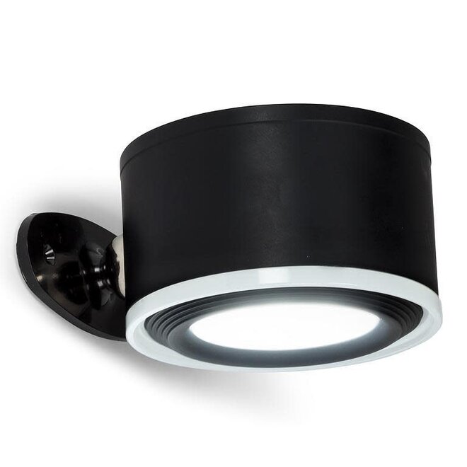 Matte Black Poplite 4 Piece Drum Magnet LED Lamp
