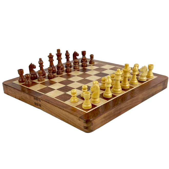 Piatnik Wooden Folding Chess Set  30cm