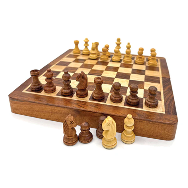 Piatnik Wooden Folding Chess Set  40cm