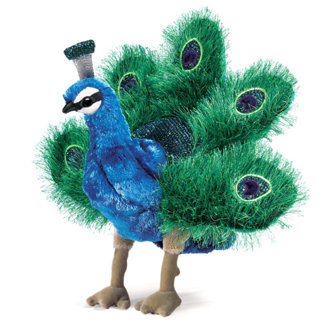 Folkmanis Puppet - Small Peacock