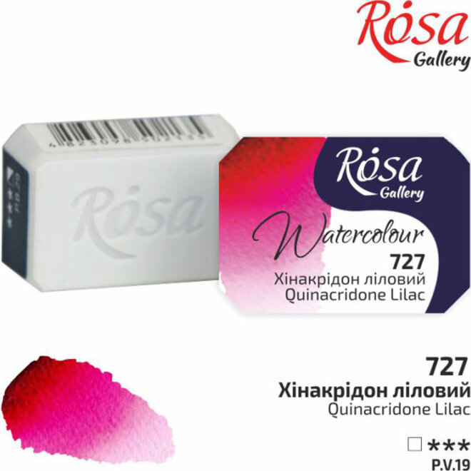 Rosa Gallery Watercolour 2.5Ml Full Pan Quinacridone Lilac 727