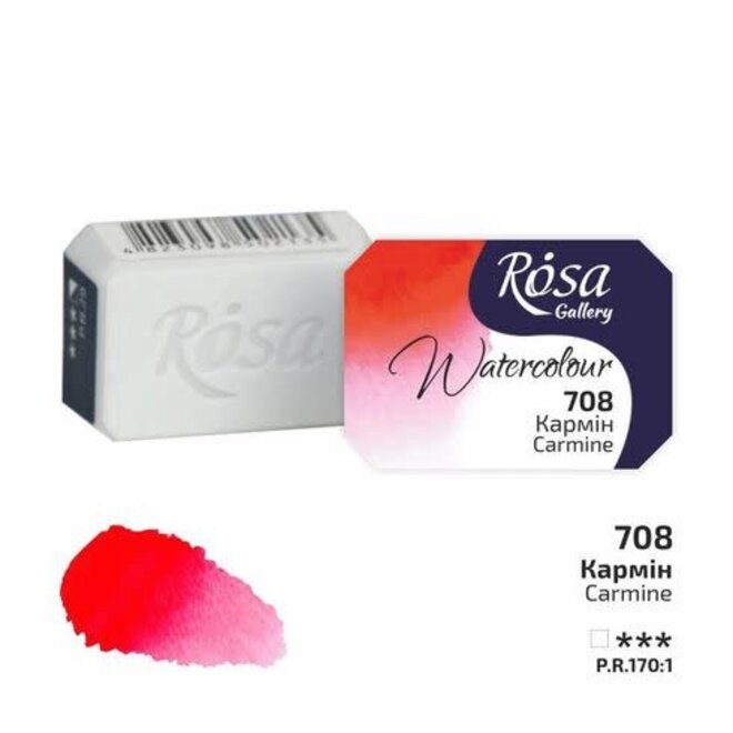 Rosa Gallery Watercolour 2.5Ml Full Pan Carmine 708