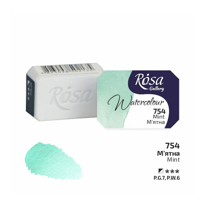 Rosa Gallery Watercolour 2.5Ml Full Pan Mint 754