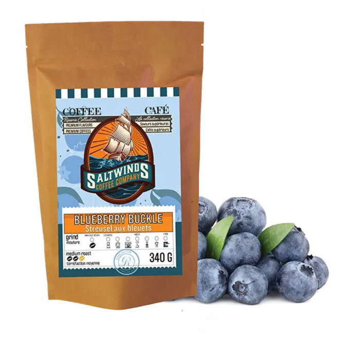 Saltwinds Coffee Company: 100g Sampler Pack - Maritime Blueberry Buckle - Med, Ground