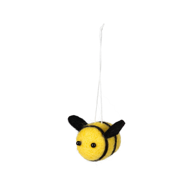 Silver Tree - Black And Yellow Felt Mini Bumblebee - 3"
