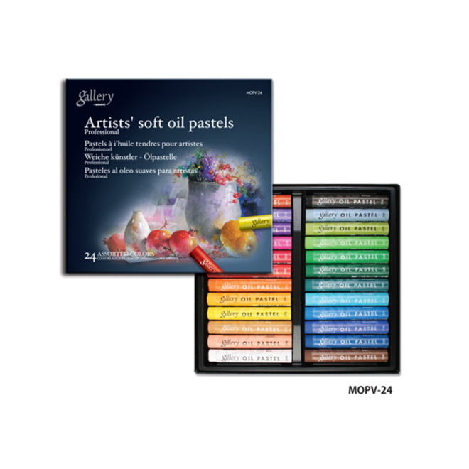 Mungyo Gallery Artists' Soft Oil Pastels - 24 Colours