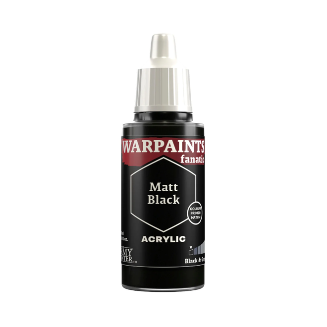 The Army Painter: Warpaints Fanatic: 18Ml Matt Black