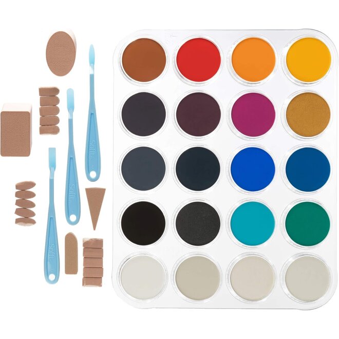Panpastel General Painting Set - Joanne Barby 20 Colors With Palette And Tools