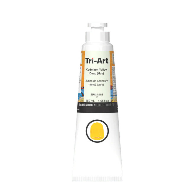 Tri-Art Oil Colours: Series 3 - Cadmium Yellow Deep Hue 60mL Tube