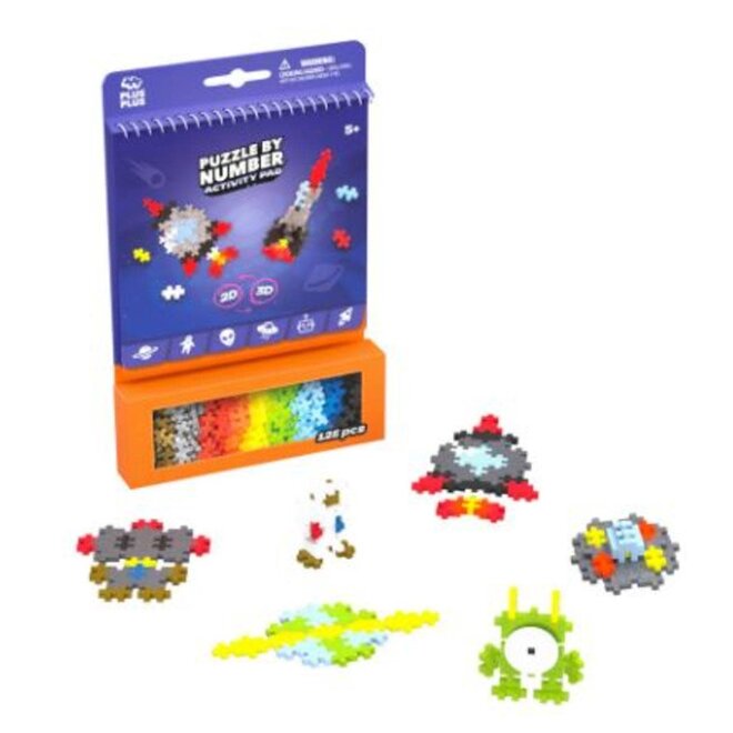 Plus Plus: Puzzle By Numbers Activity Pad - Space