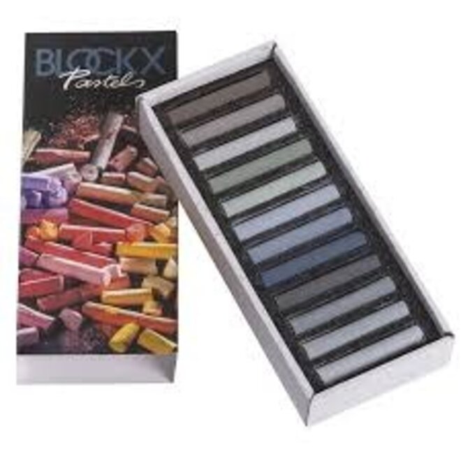 Blockx Pastels - Grey Pastels - 12 Sticks