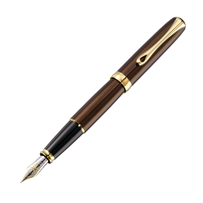 Diplomat Excellence A2 Fountain Pen Marrakesh Brown Gold Medium