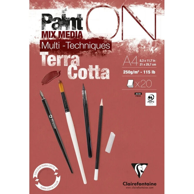 PaintON Mixed Media - Terracotta - A4, 8.3"x11.7"