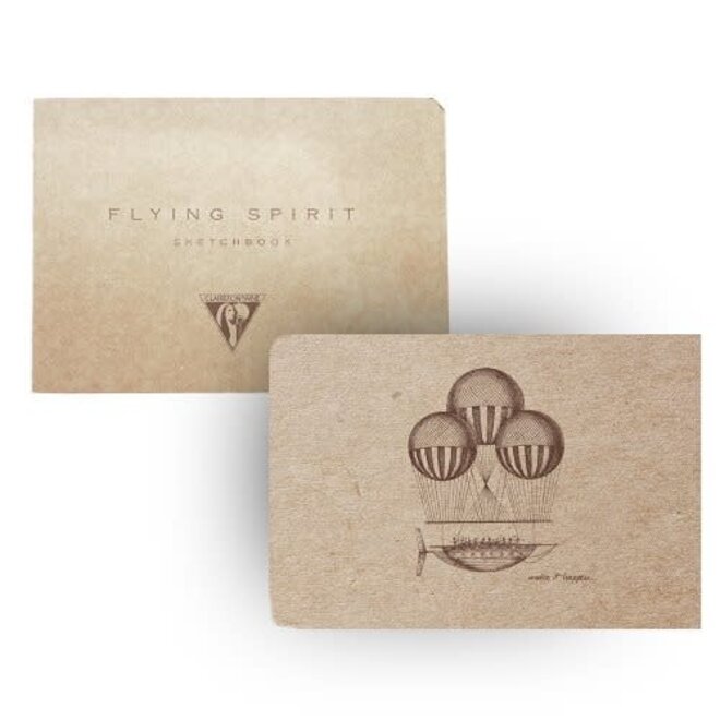 Clairefontaine Flying Spirit Sketchbook - 10.5x14.8cm, 50 Sheets, 90g - Ivory