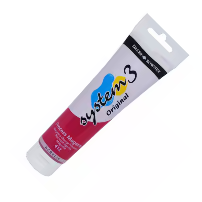 System 3 Original Acrylic - 150ml Process Magenta