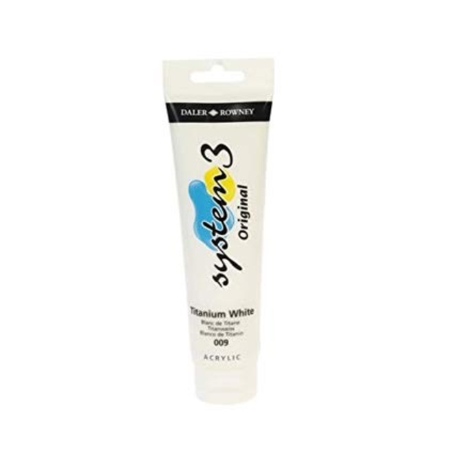 System 3 Original Acrylic - 150ml Titanium White
