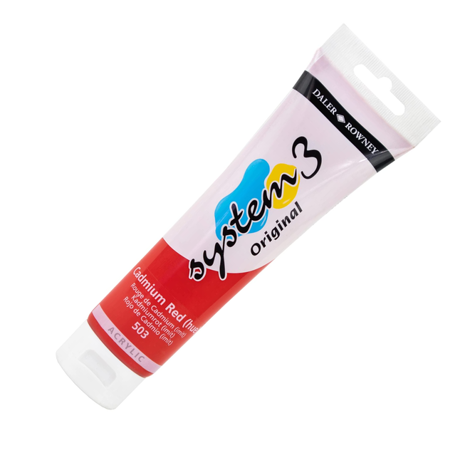 System 3 Original Acrylic - 150ml Cadmium Red Hue
