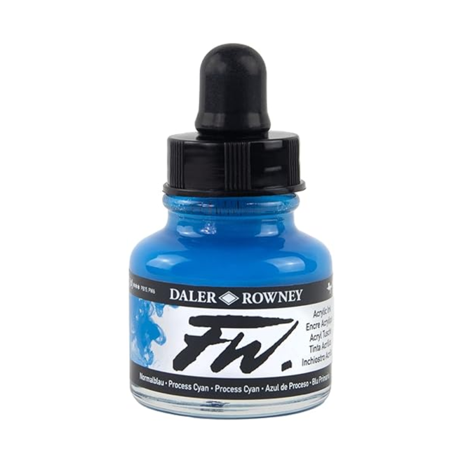 Daler Rowney Fw Acrylic Ink Process Cyan 1Oz