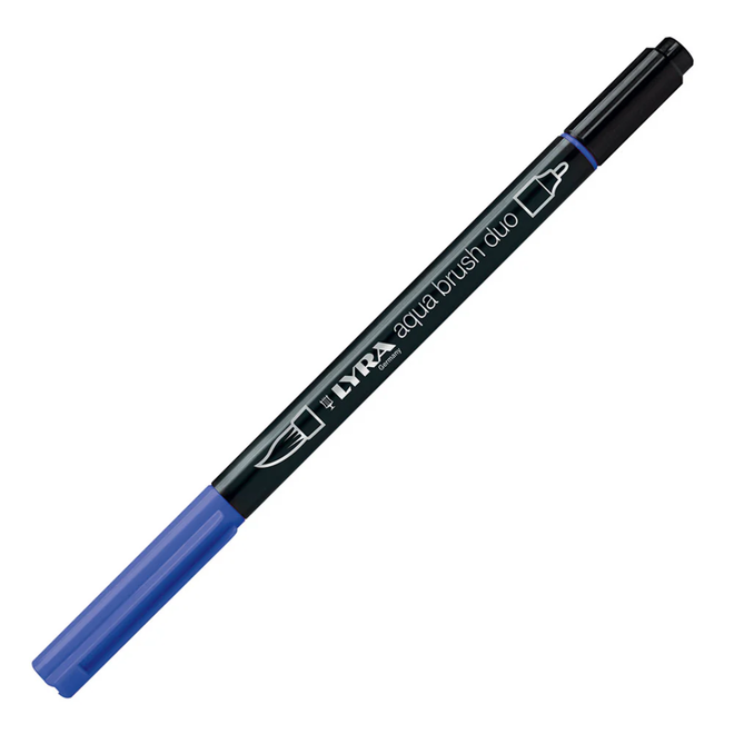 Lyra Aqua Brush Duo Marker - Ultramarine Deep