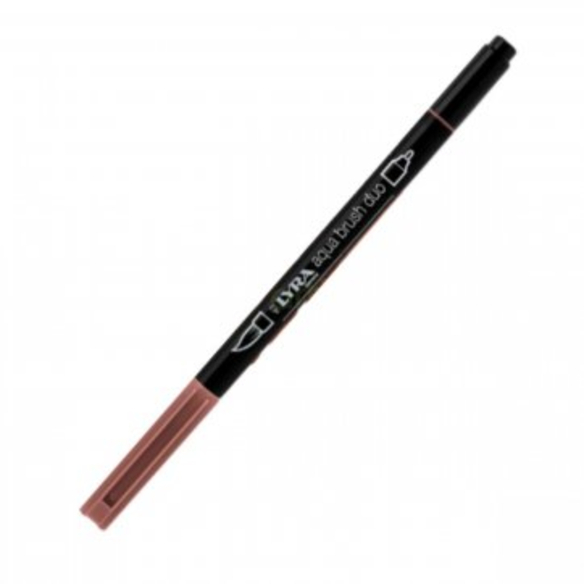Lyra Aqua Brush Duo Marker - Mars Red