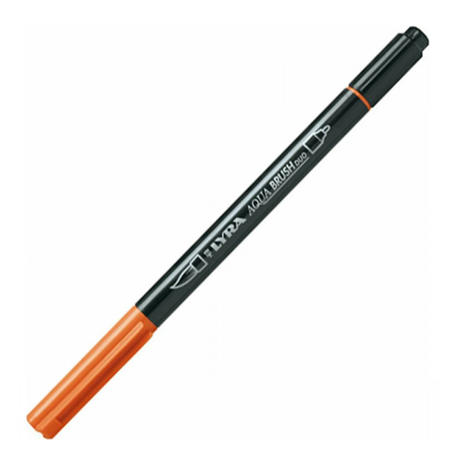 Lyra Aqua Brush Duo Marker - Orange Light