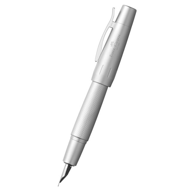 Faber-Castell Emotion Fountain Pen - Pure Silver - Fine