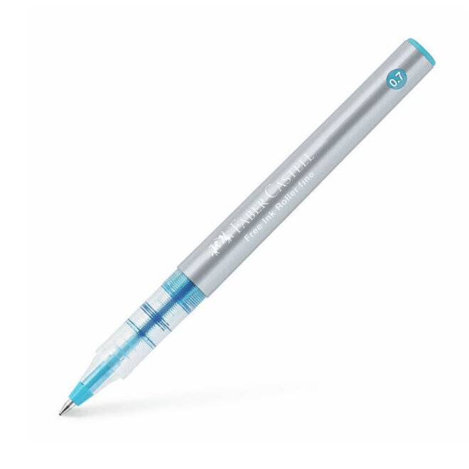 Faber Castell Free Ink Rollerball Pen Fine - Sky Blue 0.7