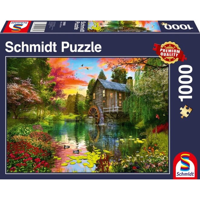Schmidt Puzzle, 1000pc - The Watermill
