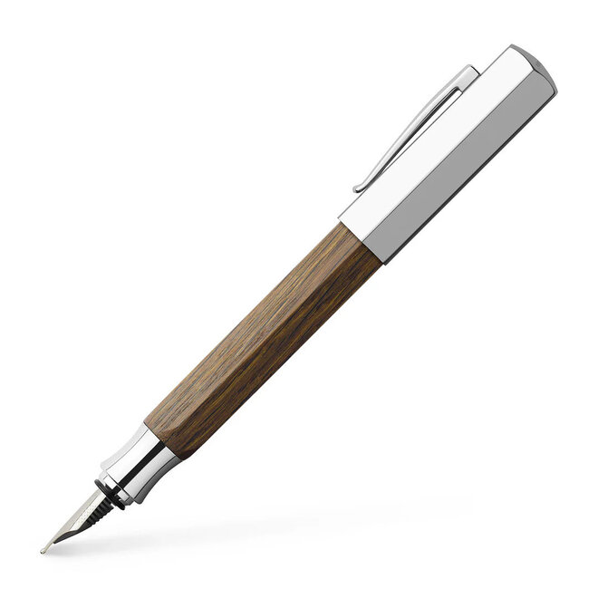 Faber-Castell Ondoro Smoked Oak Fountain Pen - Medium