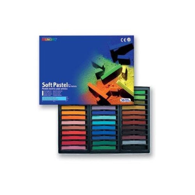 Mungyo Gallery Artists' Soft Pastels (Dry) - Assorted Colours 36 Set
