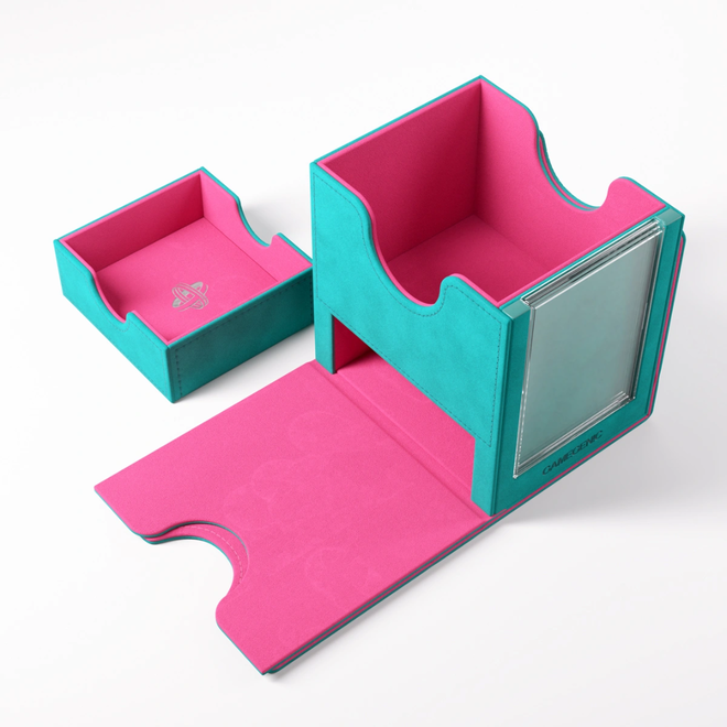 Gamegenic Deck Box - Sidekick Pro 100+ XL Convertible - Exclusive Teal & Pink