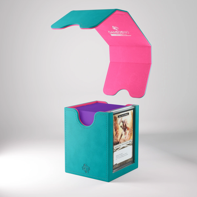 Gamegenic Deck Box - Squire Plus 100+ XL Convertible - Exclusive Teal & Pink