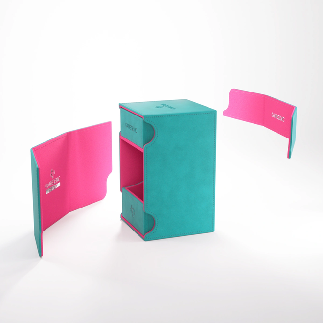 Gamegenic Deck Box - Watchtower 100+ XL Convertible - Exclusive Teal & Pink