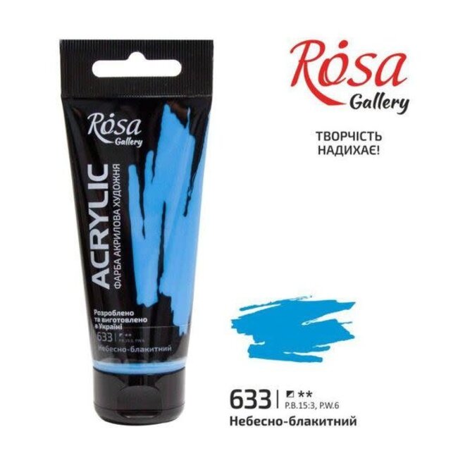 Acrylic Paint, Sky-Blue, 60 Ml, Rosa Gallery