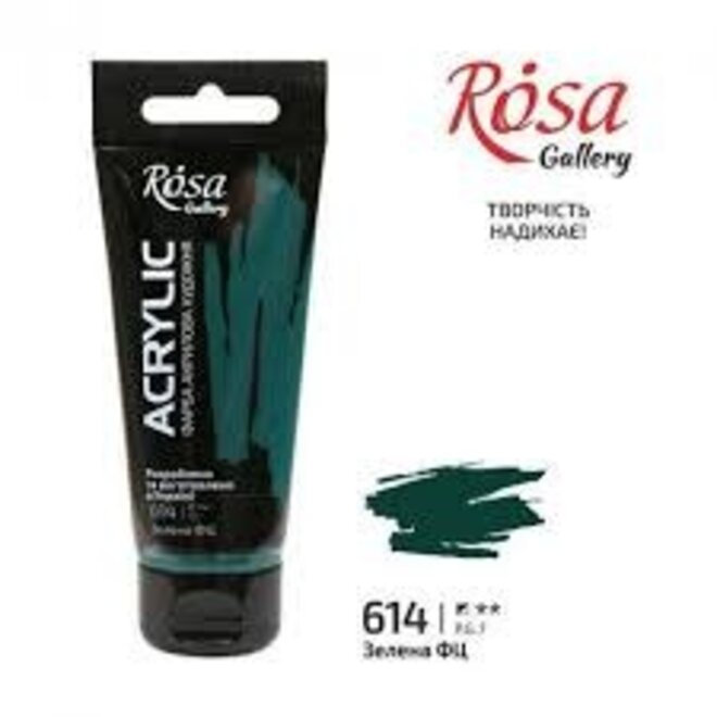 Acrylic Paint, Phthalocyanine Green, 60 Ml, Rosa Gallery