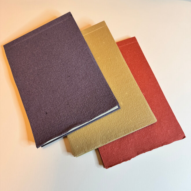 Saint Armand Handmade Paper Journal - 5.5x8", White -  Landscape & Portrait, Ships in a Random Colour