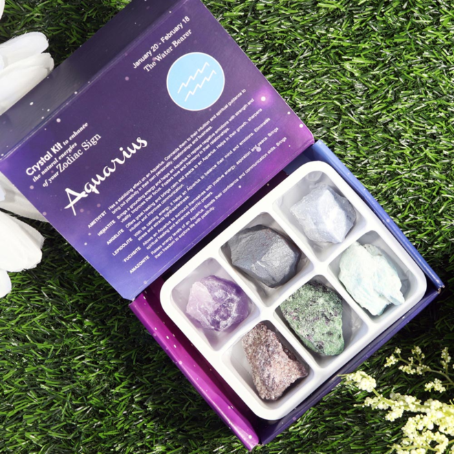 Zodiac Crystal Kit - Aquarius