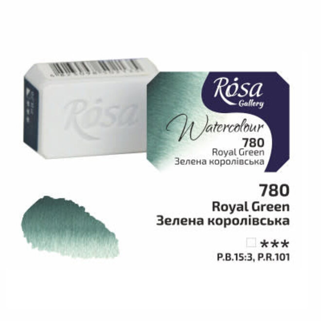 Rosa Gallery Watercolour 2.5ml Full Pan Royal Green 780